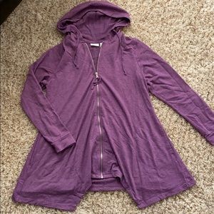 LOGO Long Zip Up Hoodie